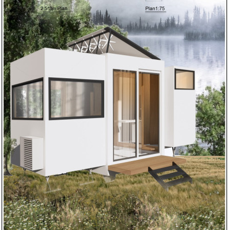 Transportable Home Constructed with Polyurethane and Galvanized Steel for Sustainable Living
