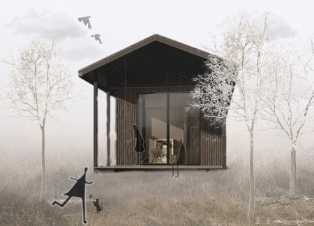 SIP-Enhanced Dwelling Featuring Sustainable Metal Panels and Versatile Design Elements  