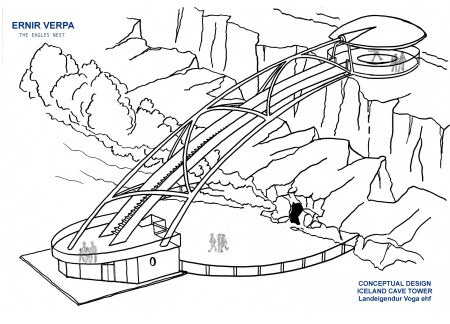 Cantilevered Observation Tower With Transparent Glass Floors and Geothermal Energy Integration
