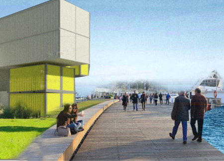 Reimagining Urban Spaces With Recycled Shipping Containers and a Glass Dome For Community Engagement  