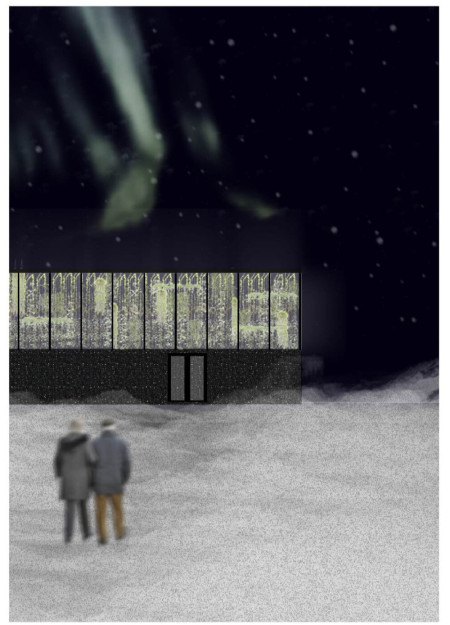 Translucent Glass and Concrete Harmonize in a Seasonal Exploration of Light and Darkness  