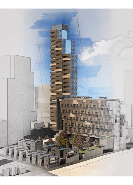 Charred Wooden Shingles and Cross-Laminated Timber Panels Shape Affordable Urban Living