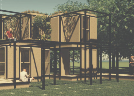 Sustainable Micro-Home Featuring Steel Framing and Living Roof Integration  