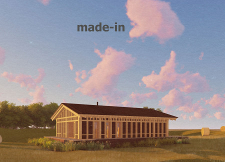 Sustainable Strawbale Retreat With Photovoltaic Roof and Efficient Spatial Design