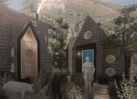 Charred Wooden Shingles and Cross-Laminated Timber Create a Serene Retreat in Nature