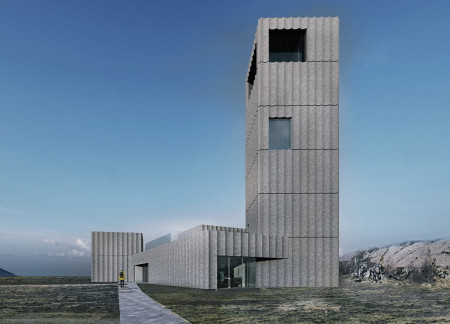 Geothermal Retreat Crafted With Reinforced Concrete and Eco-Friendly Green Roofs