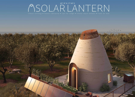 3D-Printed Conical Form with Earth-Based Materials and Sustainable Energy Solutions  