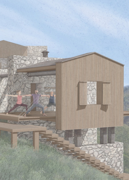 Charred Wooden Shingles and Translucent Facade Blend Community Space in Sustainable Design