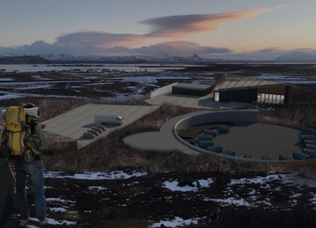 Charred Wooden Shingles and Cross-Laminated Timber Panels Forming a Unique Community Hub in the Icelandic Landscape
