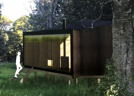 Charred Wooden Shingles and Cross-Laminated Timber Form a Meditative Retreat in New Zealand’s Landscape