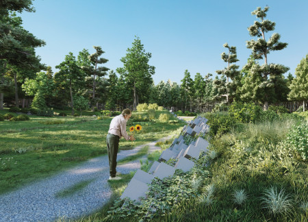 Charred Wooden Shingles and Cross-Laminated Timber Panels Shape a Sustainable Community Hub