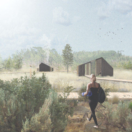 Charred Wooden Shingles and Climate-Responsive Design in a Tranquil Retreat  