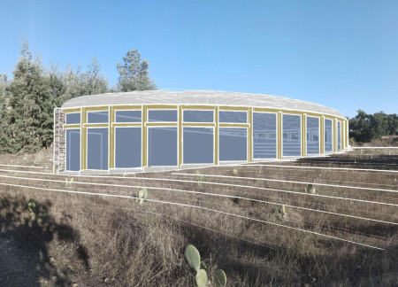Sustainable Spiral Form Featuring Local Stone and Natural Zinc Roofing in a Community Hub  