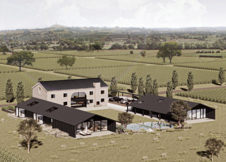 Charred Cypress Facades and Ecological Design in a Tuscany Vineyard Retreat