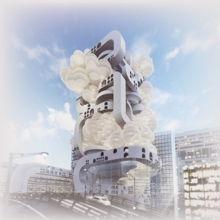 Cloud-Inspired Façade with Translucent Glazing and Sustainable Materials in Mixed-Use Development  