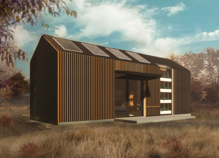 Charred Wooden Shingles and Hemcrete Enhance Flexible Urban Living Solutions