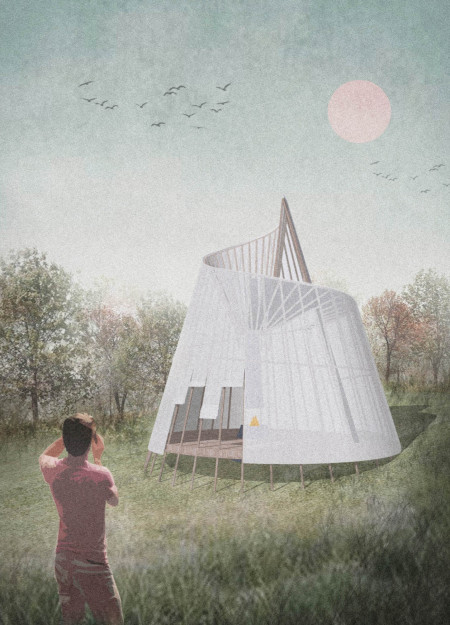 Charred Wooden Shingles and Sustainable Timber Elevate Serenity in Mindfulness Cabin  