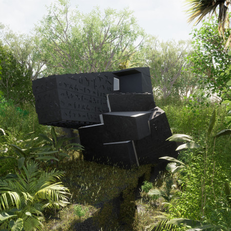 Charred Wood and Blackened Steel Create a Tranquil Sanctuary Embraced by Nature