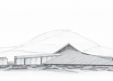 Rammed Earth Walls and Galvalume Roofing Create a Harmonious Retreat in Icelandic Landscape