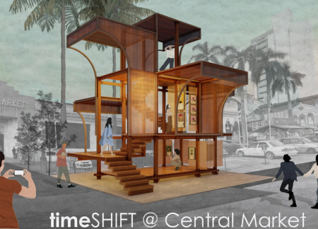 Augmented Wood Panels Define A Cultural Pavilion Crafted From Laminated Veneer Lumber  