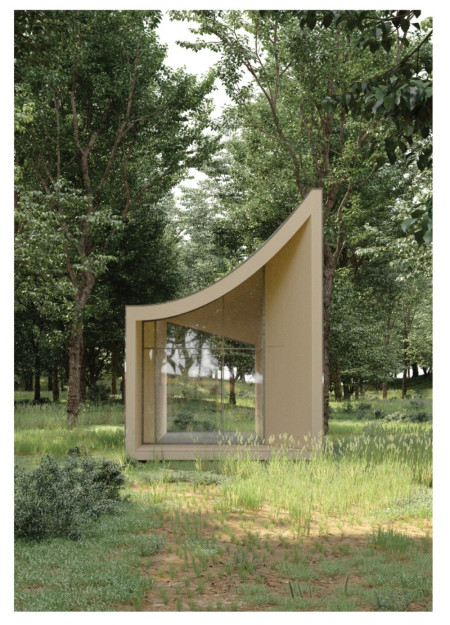 Curvilinear Structure Embracing Biophilic Design With Local Timber and Expansive Glass Facades