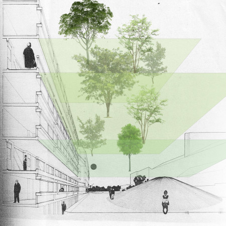 Kinetic Paving and Self-Healing Concrete Enhance Vertical Living with Integrated Greenery  