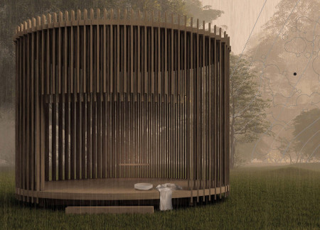 Cross-Laminated Timber Sanctuary Nestled in a Sacred Landscape