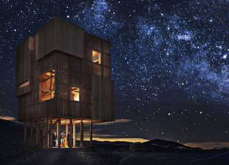 Elevated Viewing Platform Crafted from Sustainably Sourced Timber and Concrete in the Myvatn Region