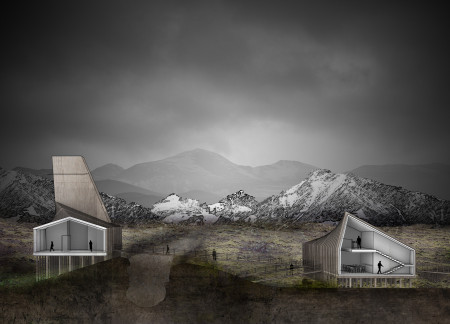 Charred Wooden Shingles Define a Geology-Inspired Visitor Center Nestled in Tectonic Landscapes