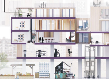 Cross-Laminated Timber and Charred Wood Create Adaptive Community Living in Urban Setting  