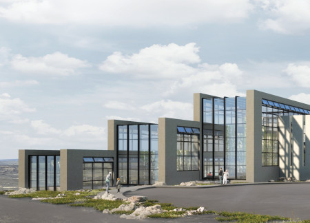 Geothermal Greenhouse Enveloped in Transparent Glass and Local Stone for Sustainable Dining Experience