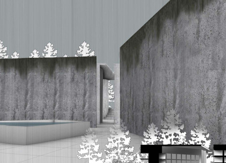 Natural Light-Infused Reflection Chambers Crafted With Reinforced Concrete and Glass Elements