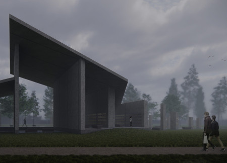 Natural Light and Recycled Concrete Create Serenity in a Contemporary Columbarium  