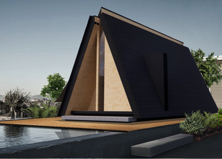 Charred Wooden Shingles and Cross-Laminated Timber Elevate Rooftop Micro-Living Solutions