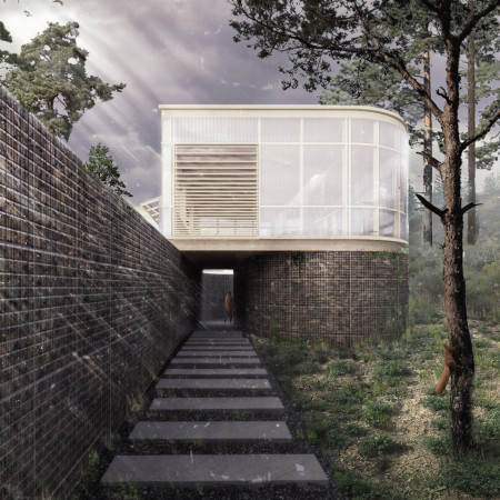 Transparent Polycarbonate Façade and Local Stone Integration Create a Harmonious Retreat in the Mountains  