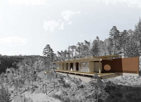 Rammed Earth Walls and Elevated Timber Structure Enabling a Sanctuary for Mindfulness