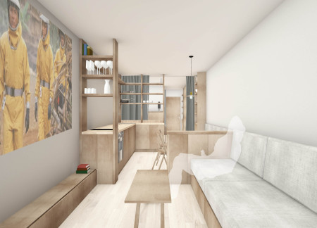 Cross-Laminated Timber Housing with Layered Cellulose Insulation for Urban Living