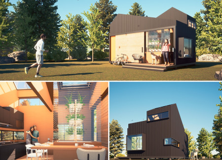 Polycarbonate Facade and Aquaponic Systems in a Self-Sufficient Urban Dwelling