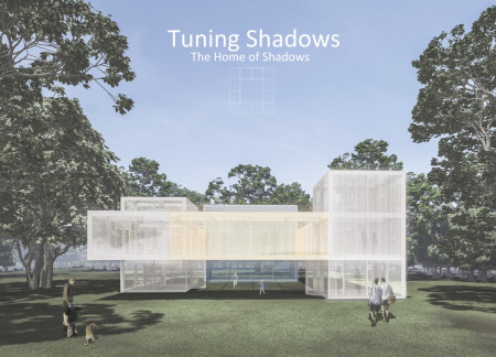 Tuned Shadows With Tinted Glass and Flexible Spaces in a Contemporary Family Home