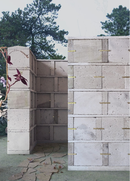 Translucent Marble and Limestone Structure Embracing Nature in a Reflective Memorial Space