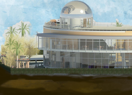 Panoramic Glass Walls and Green Roofs Enveloping an Ecological Education Hub  