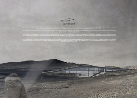 Curvilinear Greenhouse Featuring Glulam Beams and Thermal Glazing Overlooking Icelandic Landscapes