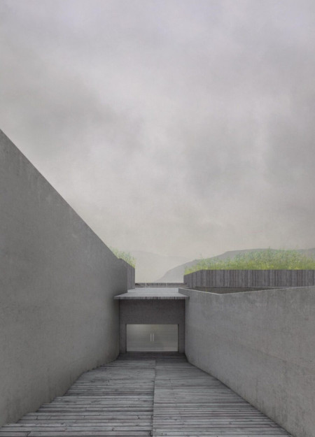Turf Roof Greenhouse Embracing Local Volcanic Landscape With Cross-Laminated Timber Design