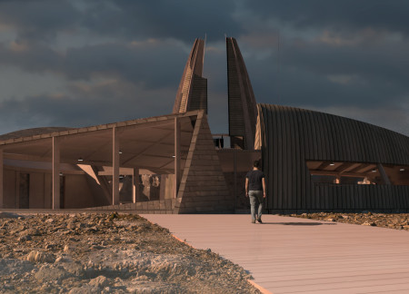 Charred Wooden Shingles and Glulam Framework Harmonize with Icelandic Landscape for Educational Experience  