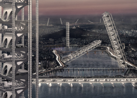 Elevated Pathways and Rainwater Harvesting in Sustainable Timber Structure Along the Han River
