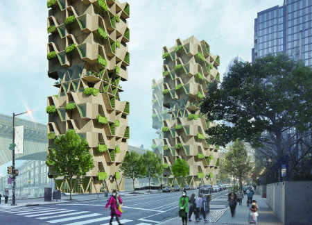 Hydrophonic Gardens Integrated Within Cross-Laminated Timber Living Spaces
