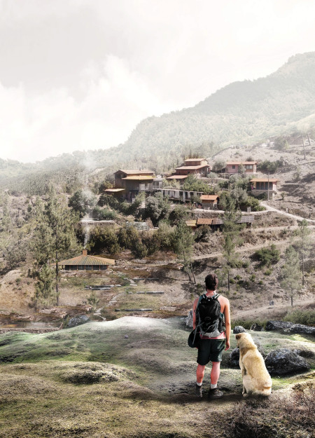 Charred Wooden Shingles and Copper Roofs Define A Residential Space Harmonizing With Nature