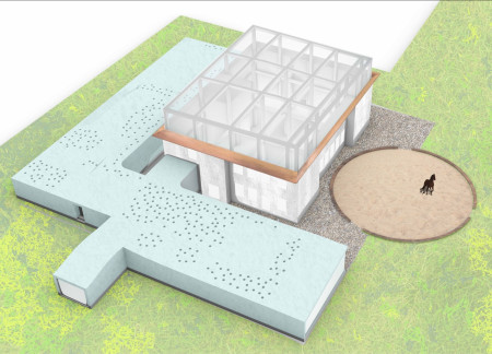 Translucent Roofs and Weathered Metal Shape a Cultural Hub for Equestrian Arts