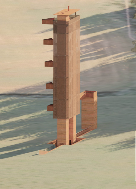 Observatory Built with Cross-Laminated Timber and Copper Panels in an Ecological Reserve