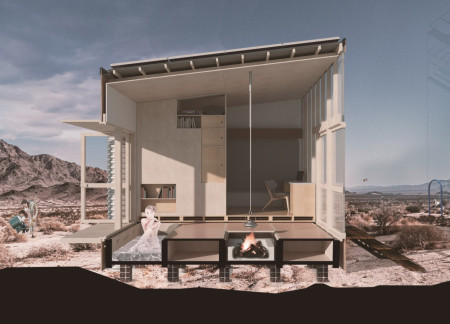Translucent Polycarbonate Panels and Reclaimed Wood Define a Multifunctional Living Space
